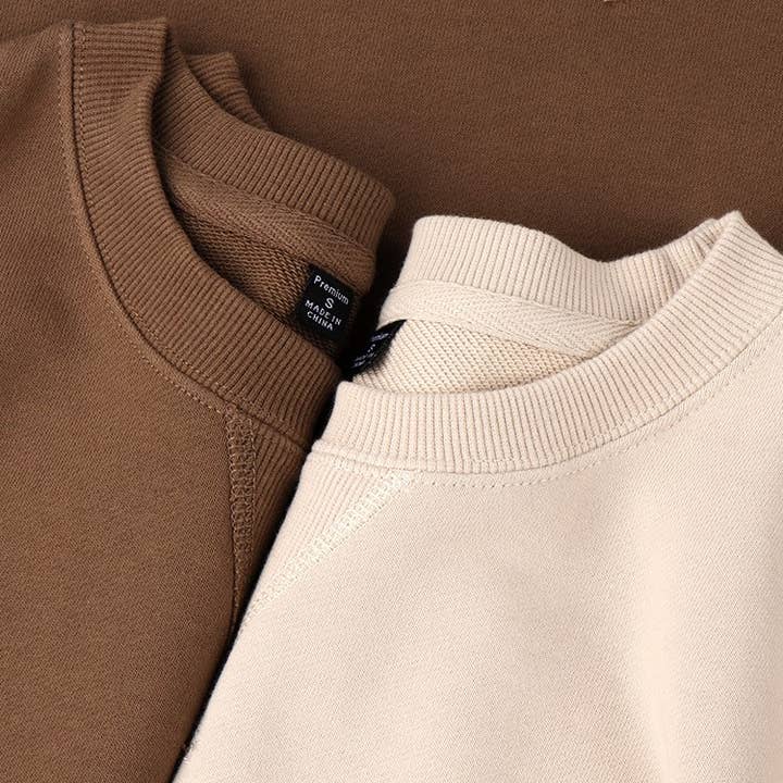 Rosa Clothing - Wholesale Sweatshirt - Women's - Athleisure loose fit plain cotton crewneck Sweatshirt20