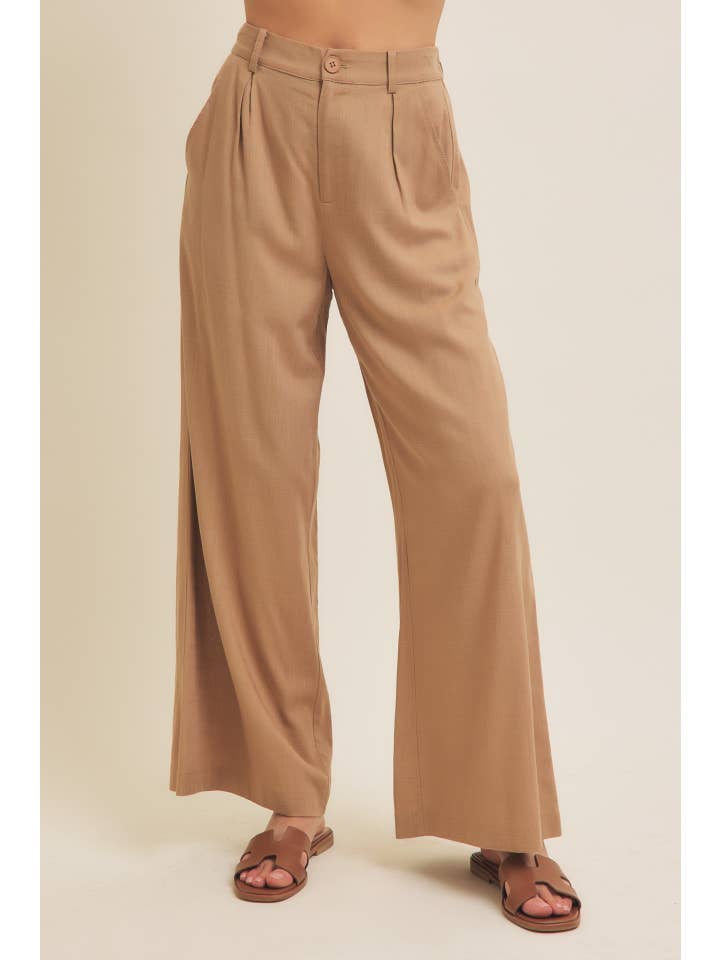 in february - Wholesale Pants - Women's - MINIMALIST MUSE DRAPEY WIDE-LEG LINEN TROUSERS4
