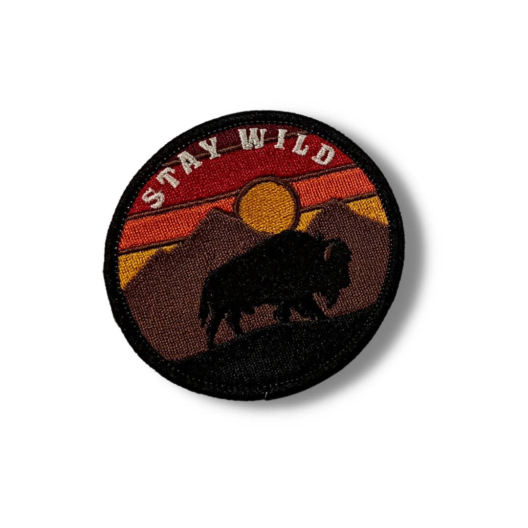 Outpatch - Wholesale Patch - Stay Wild Bison stick-on patch