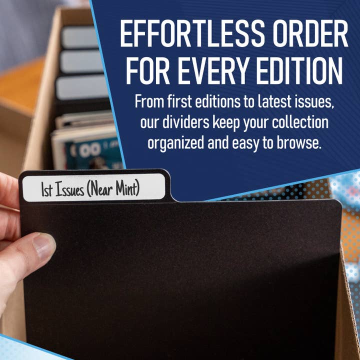 Invested Alliance LLC - Wholesale Binder - Black Comic Book Dividers - 10 Pack2