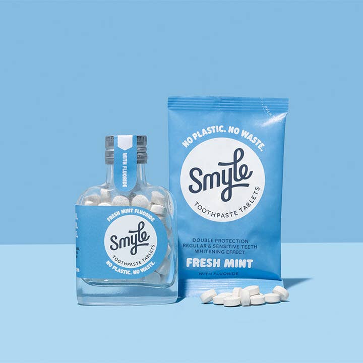 My Beauty World – wholesale Toothpaste – SMYLE Fluoride Toothpaste Tablets, 63 Tabs, Bottle