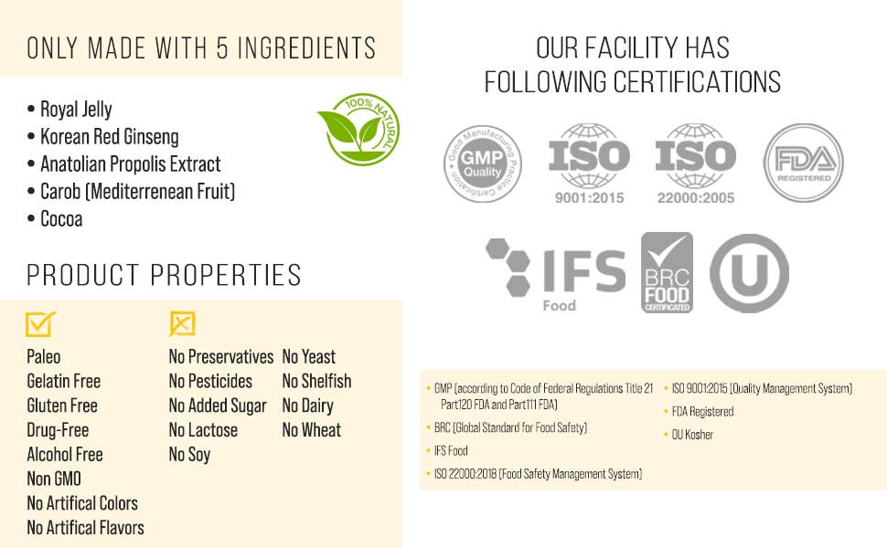 BEE&YOU – Engroshandel Kosttilskud og vitaminer – BEE&YOU tyggetabletter med royal jelly, bi-pollen og propolis11