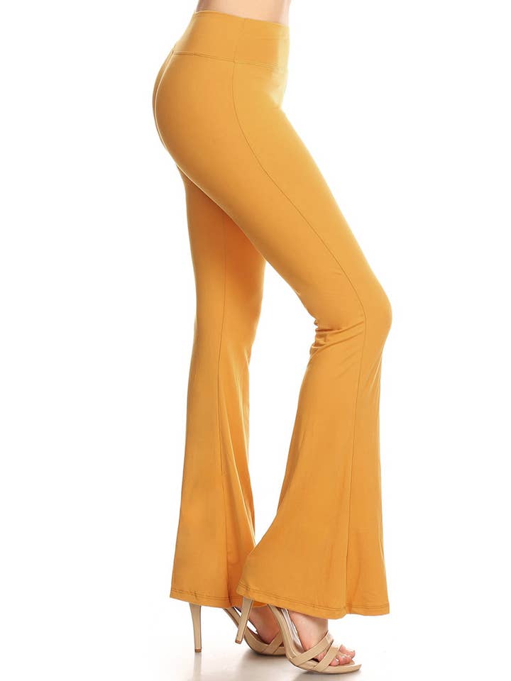Leggings Depot - Wholesale Pants - Women's - Buttery Soft High Waist Solid Palazzo Pants12