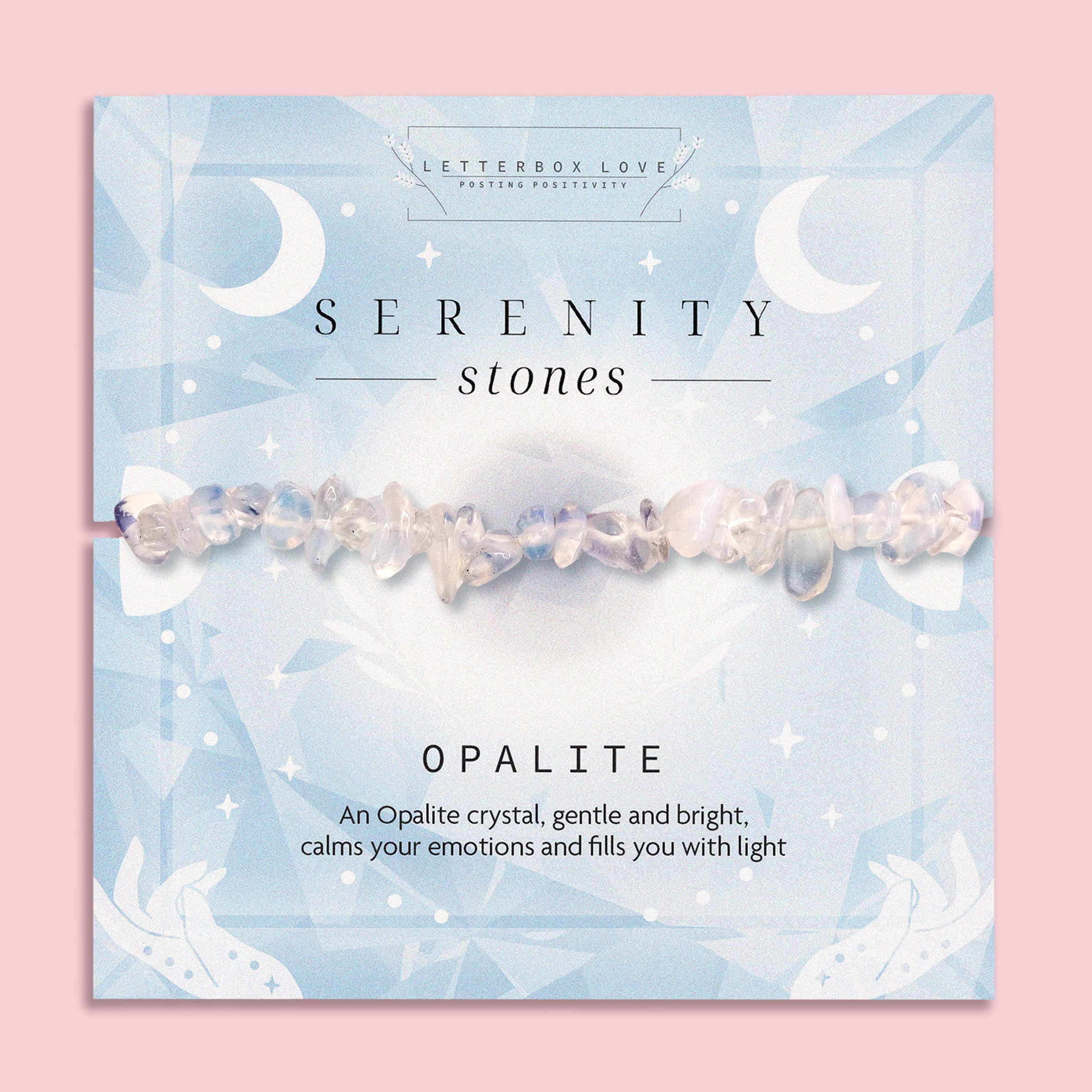 Letterbox Love Bracelets - Wholesale Beaded Bracelet - Opalite Genuine Crystal Chip Bracelet 0