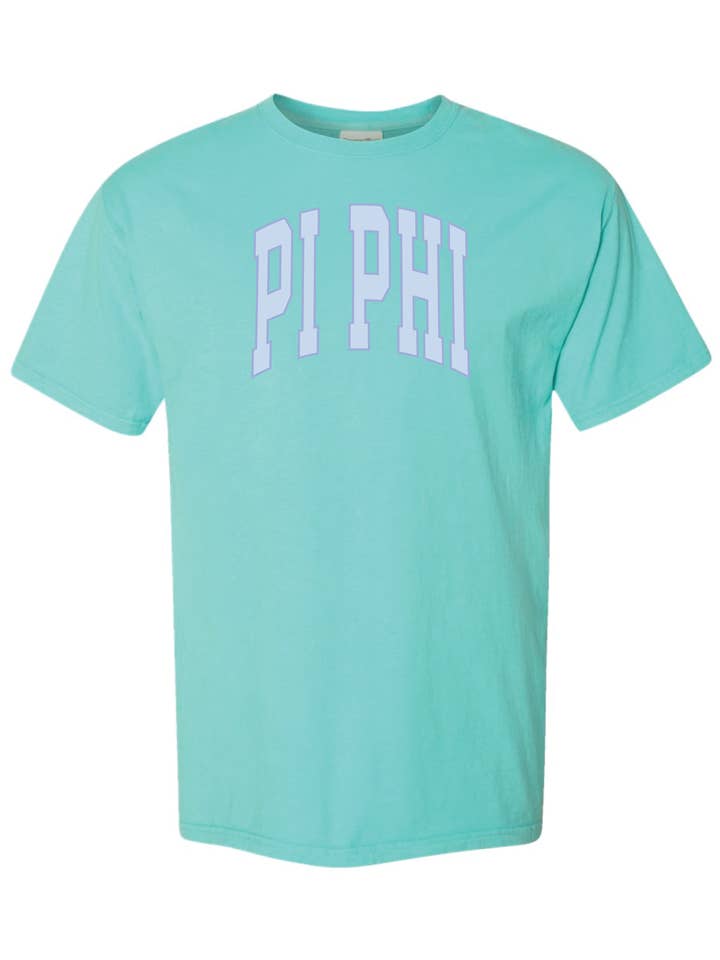 Swag - Wholesale Screen Printed T-Shirt - Unisex - Pi Phi Varsity Letters Tshirt8