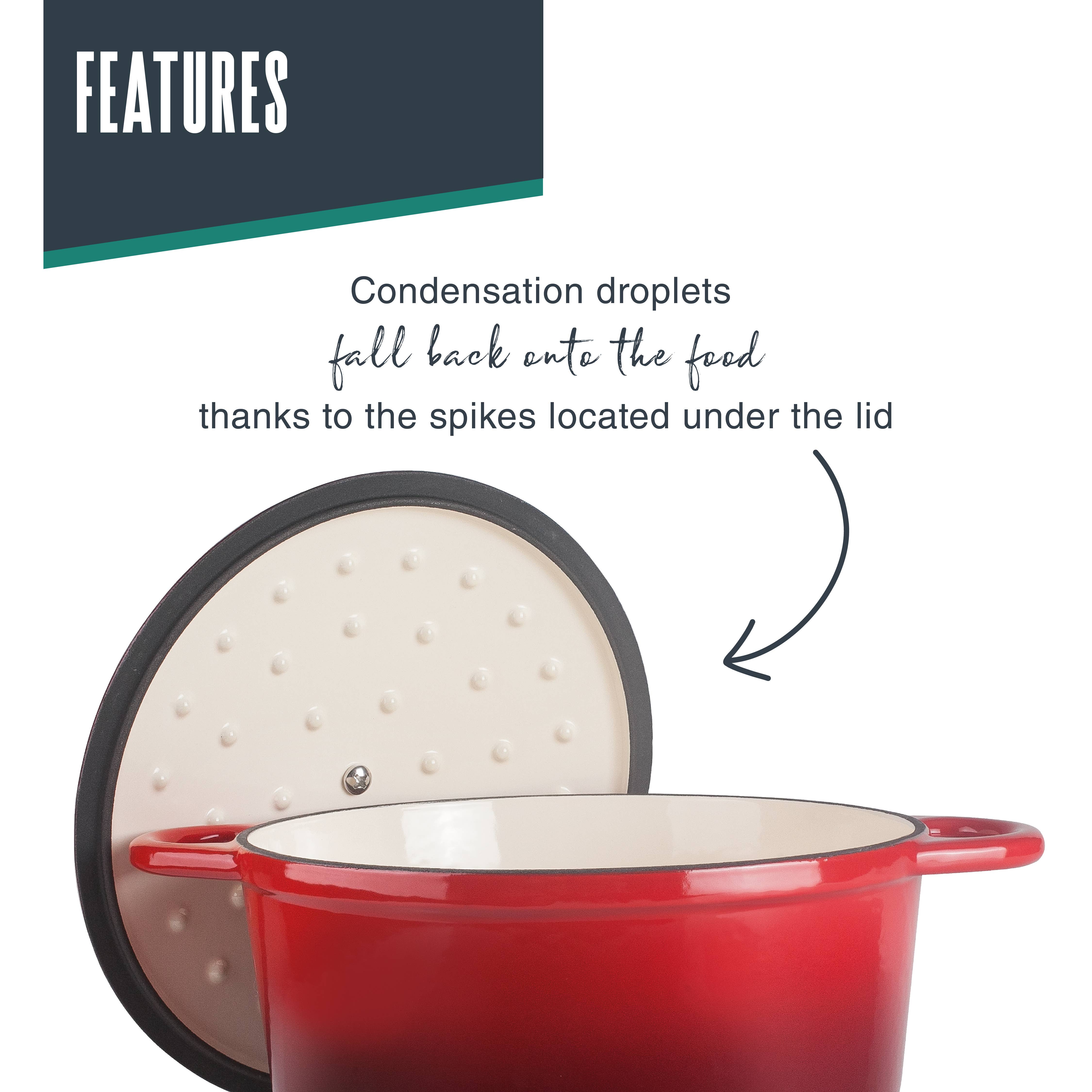 LACOR MENAJE PROFESIONAL S.L. - Wholesale Cooking Pot - CAST IRON RED CASSEROLE4