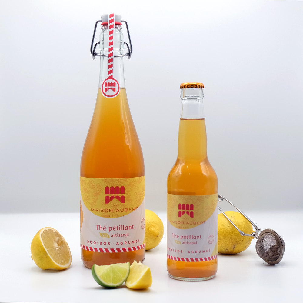 Maison Aubert – wholesale Soda/kolsyrad dryck – Artisanal och ekologisk mousserande te-limonad: Citrus rooibos1