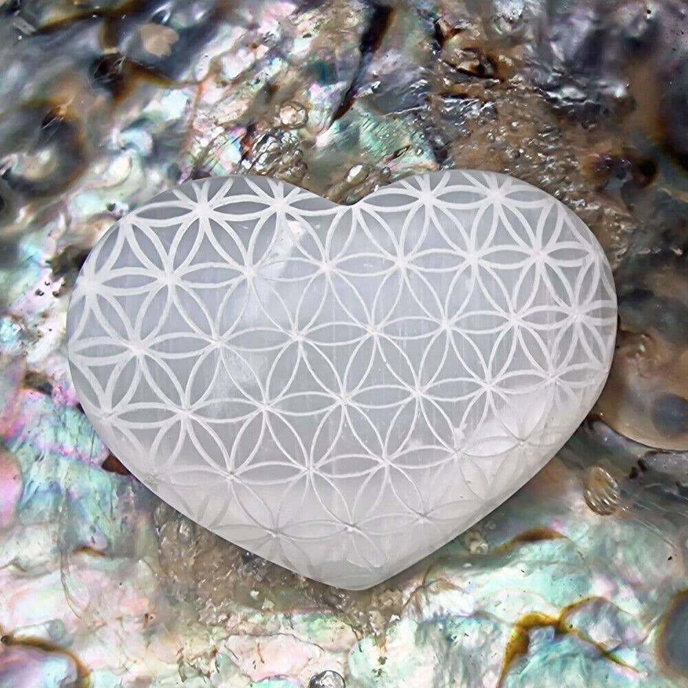 Shamans Crystal – wholesale Spiritual stone/crystal – Selenite Heart Stones, Selenite Heart Shape Stones Selenite10