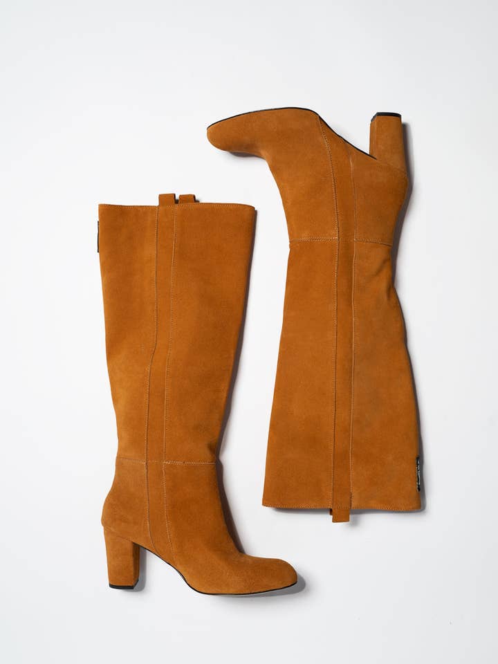 Kludee London – Großhandel Stiefel – Damen – MANDARINEN-OVERKNEE-STIEFEL