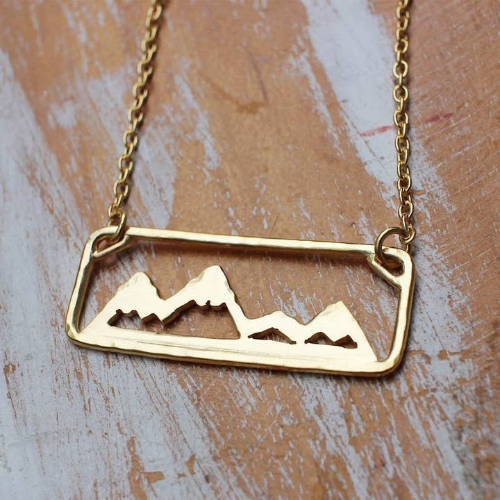 Collar Move Mountains Oro 18k Vermeil para venta al por mayor de Dreaming Tree Creations
