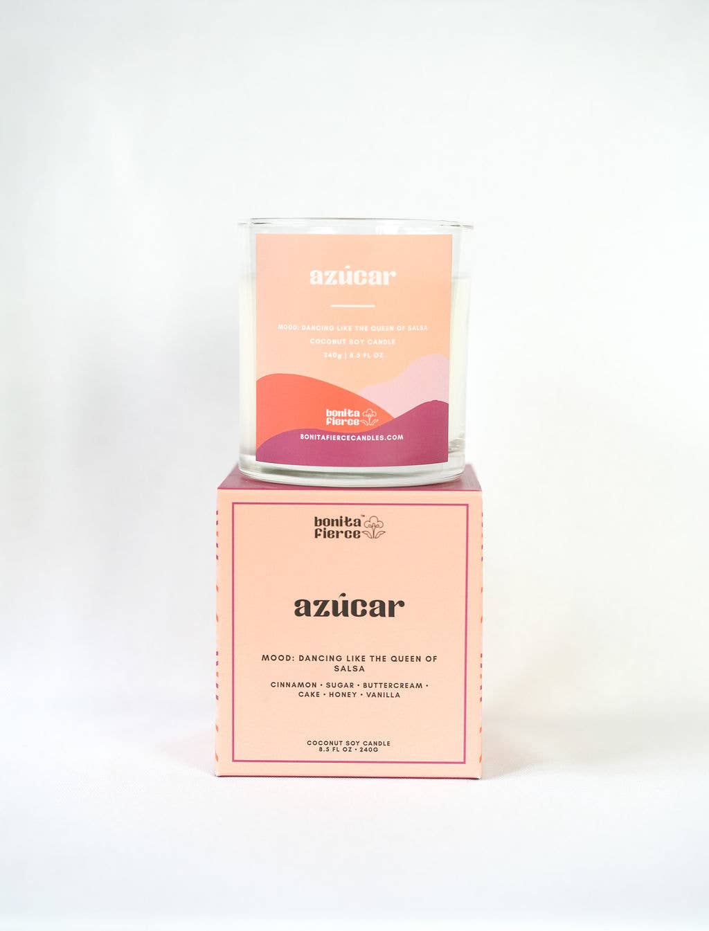 Bonita Fierce Candles - Vente Bougie en bocal - Bougie Azúcar | Bougie à la cannelle, au sucre et à la vanille6