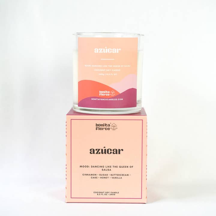 Bonita Fierce Candles - Wholesale Jar/Filled Candle - Azúcar Candle | Cinnamon, Sugar, Vanilla Candle6