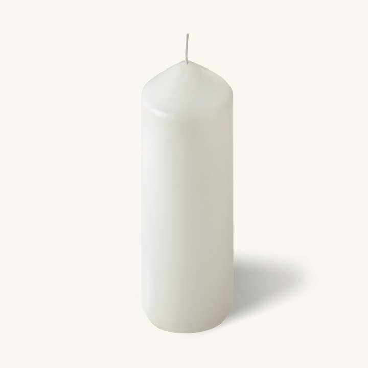 Hyoola Candles - Wholesale Pillar Candle - White Pillar Candles - 2" x 8" - 4 Pack