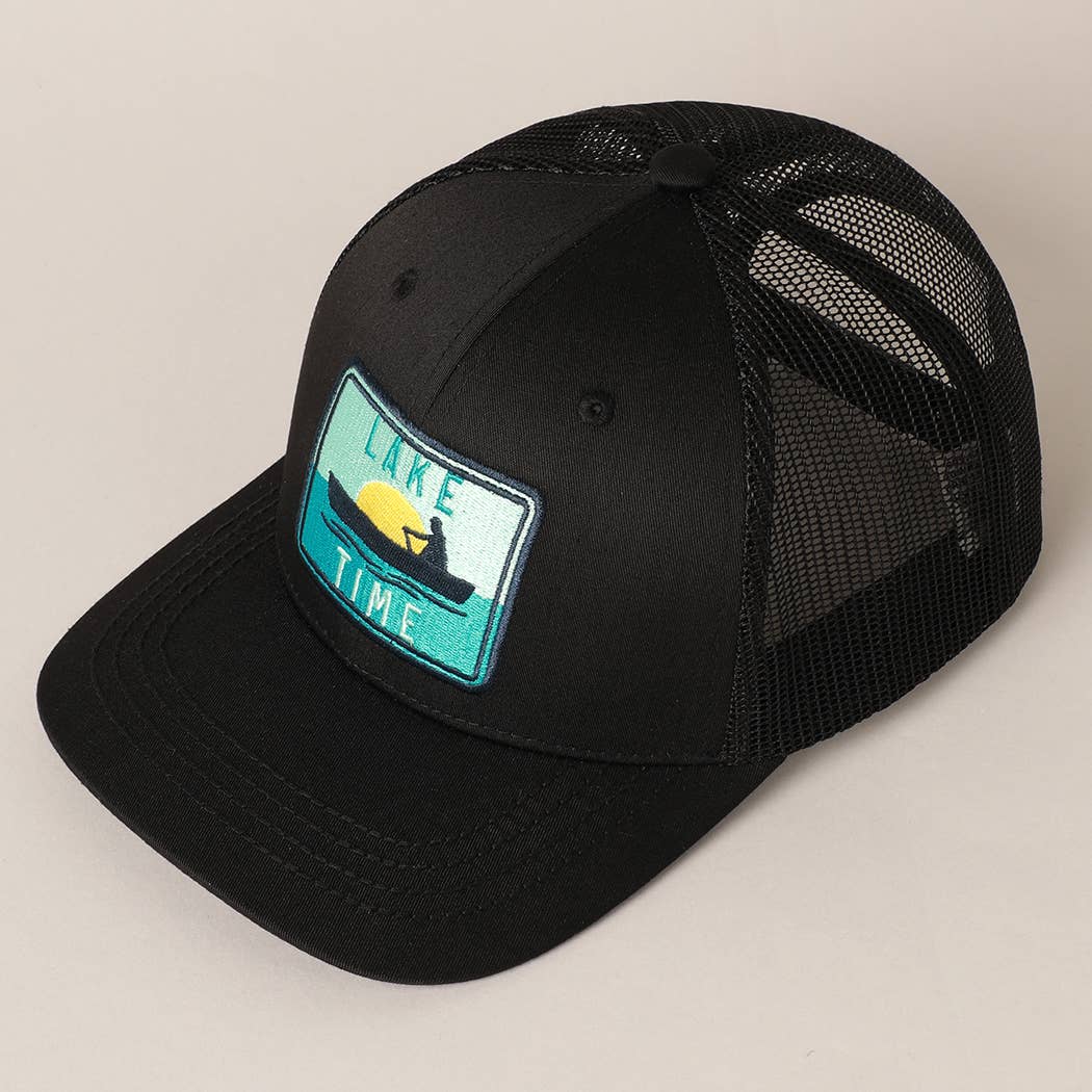 Fashion City - Wholesale Trucker pet - Heren - LAKETIME baseballpet met geborduurde patch voor heren met mesh-achterkant16