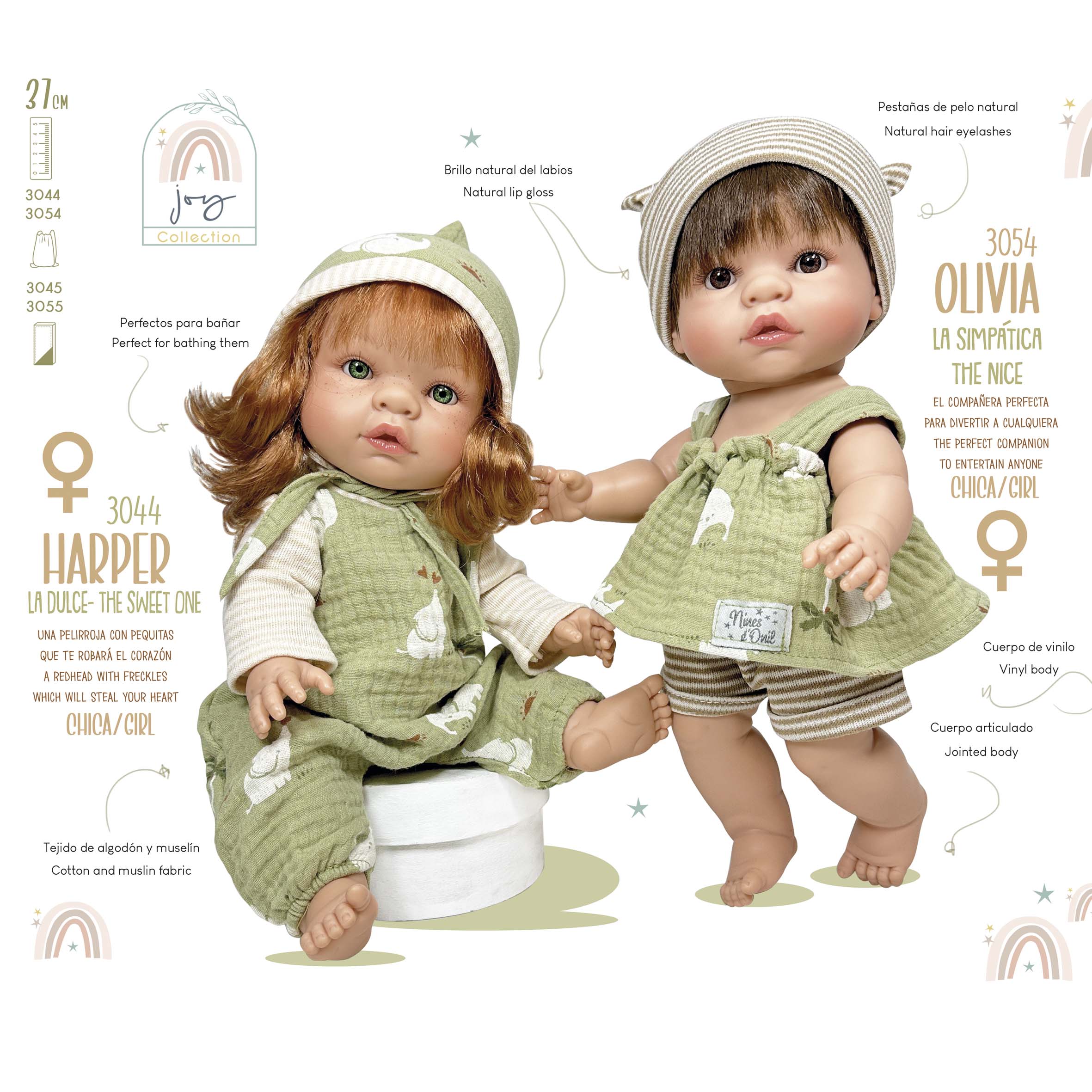 Dolls and Accessories - Wholesale Doll – Kids - Handmade Collectible Joy Collection Harper Baby Doll by Nines D'Onil23