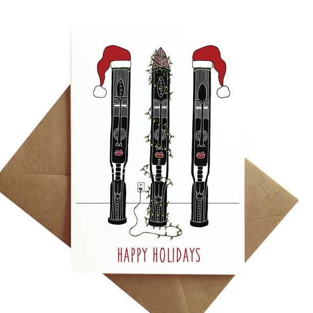 Holiday Statues Card for wholesale by By Ms James