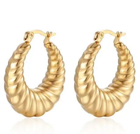 Gooddiy - Vendita all'ingrosso Orecchini singoli - Orecchini in acciaio inossidabile 304 placcati in oro 18K all'ingrosso11