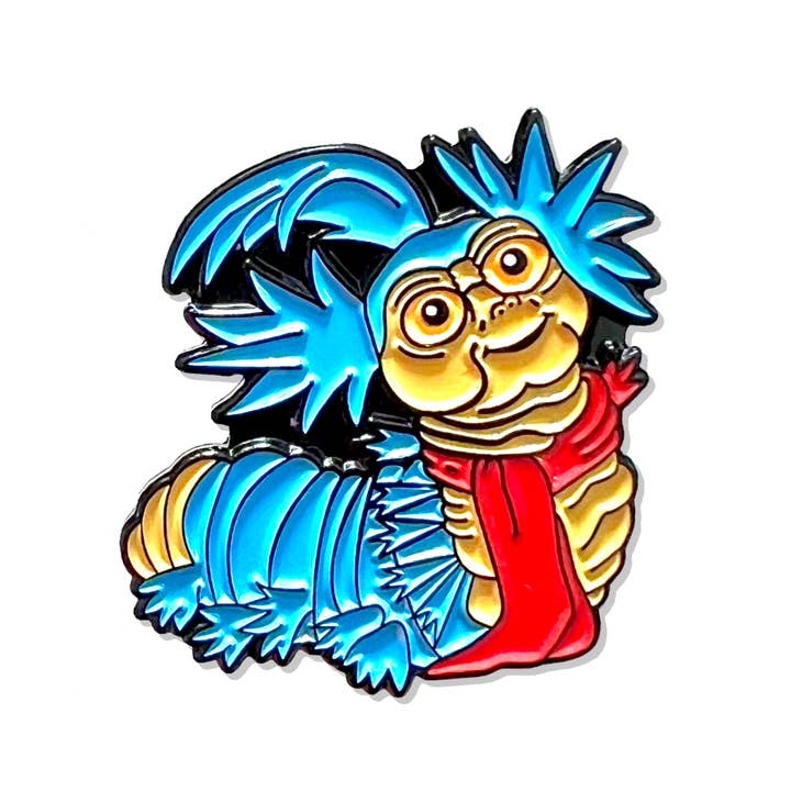 Bite Your Granny - Wholesale Lapel Pin/Button - The Labyrinth Ello Worm Enamel Pin