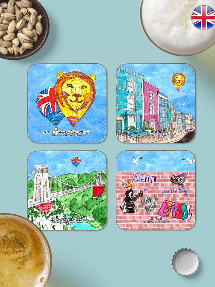 Coasters Bristol pour la vente par To Home From London & To Home From Where?