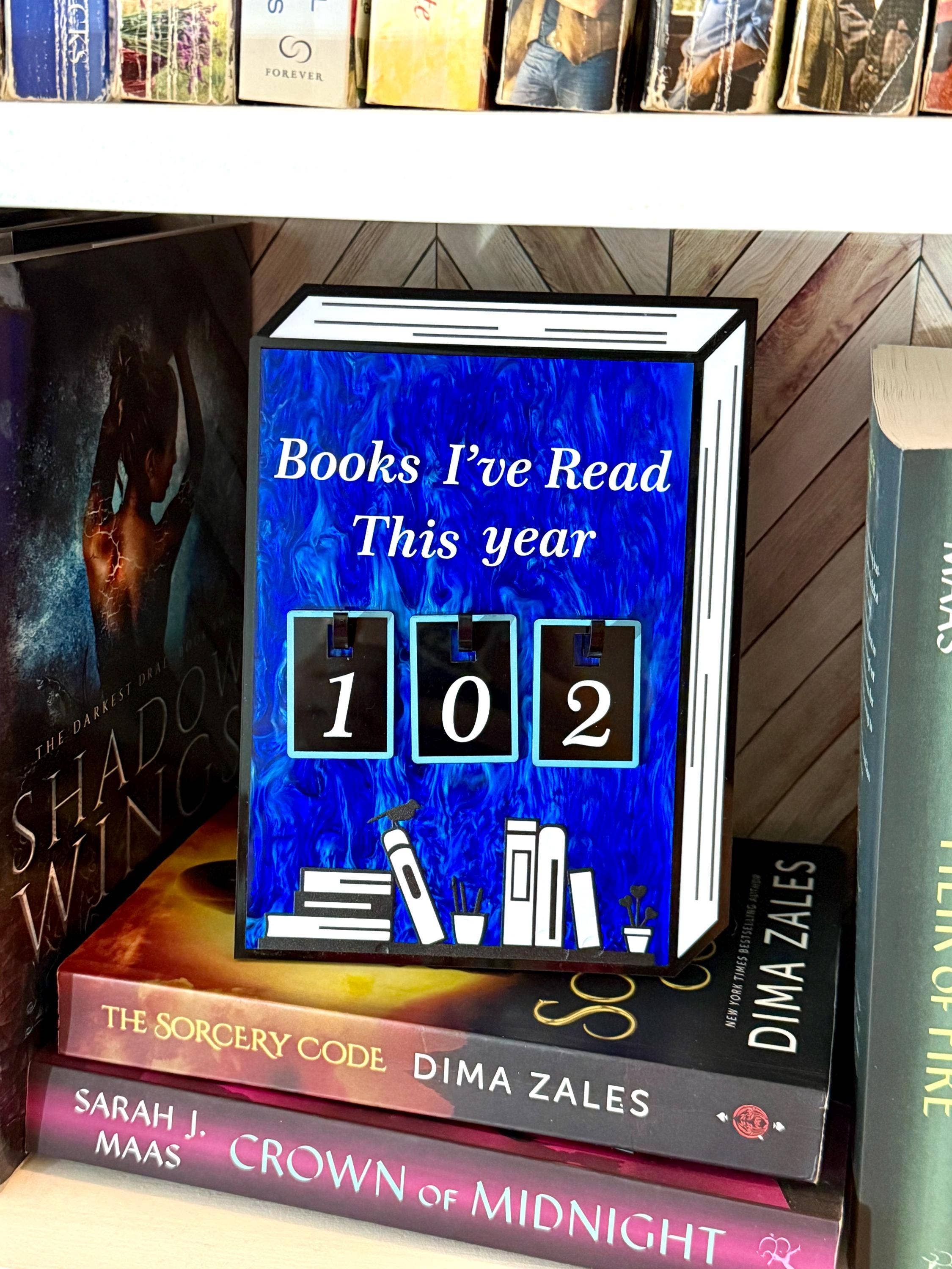 Briar layne - Wholesale Bookcase - Acrylic Yearly Book Counter for Bookshelf Decor 4