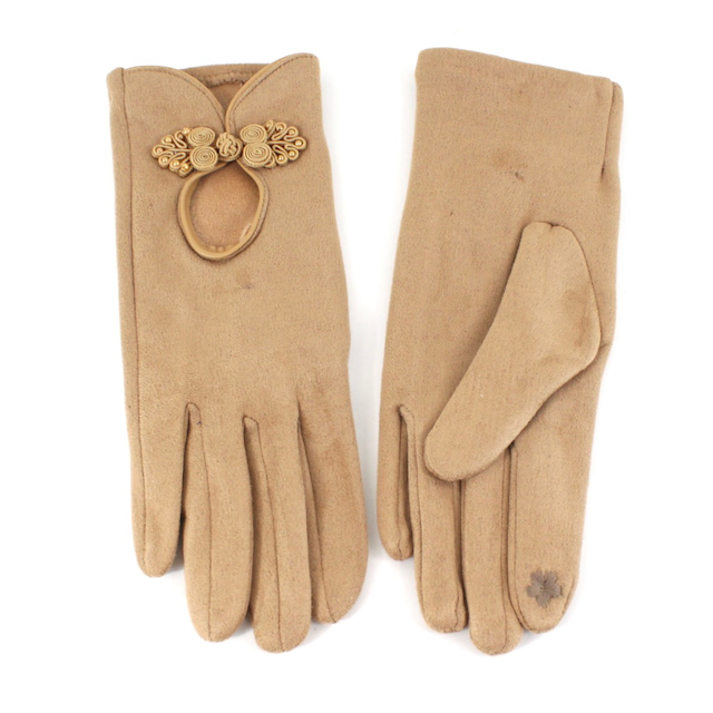 Pretty Persuasions - Wholesale Gloves - Women's - A24015 Chinese Knot Frog Button Trim Gloves3