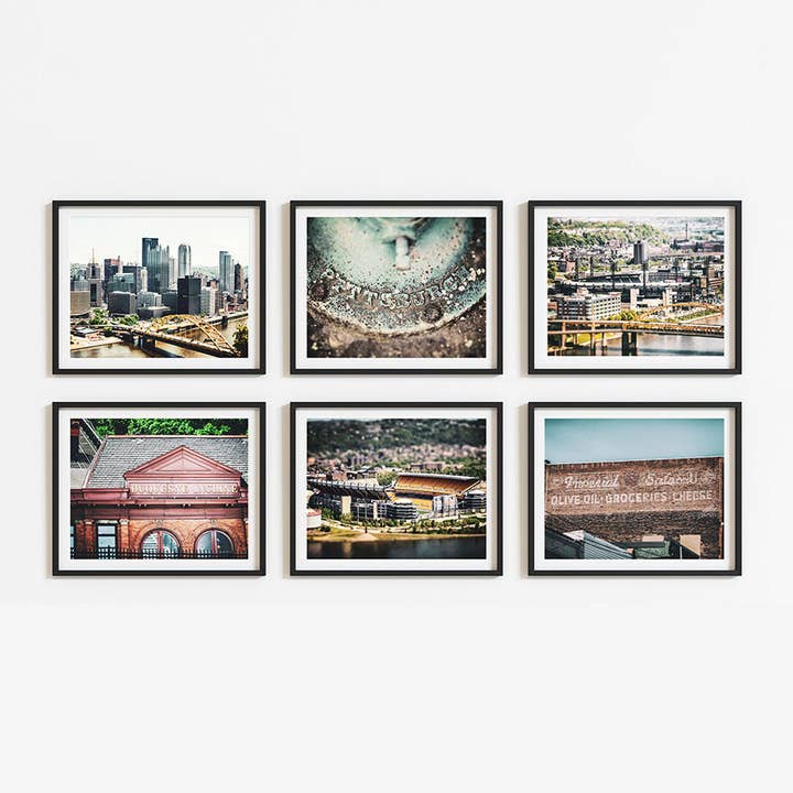 Lisa Russo Fine Art - Wholesale Gallery Wall Set - Pittsburgh Pennsylvania Scenes | Art Prints Set of 62