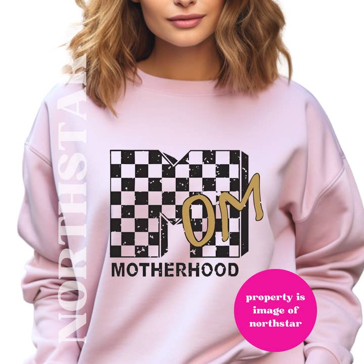 MTV Mom sweatshirt voor moederschap - Trendy sweatshirt voor moeders - roze voor wholesale door Northstar