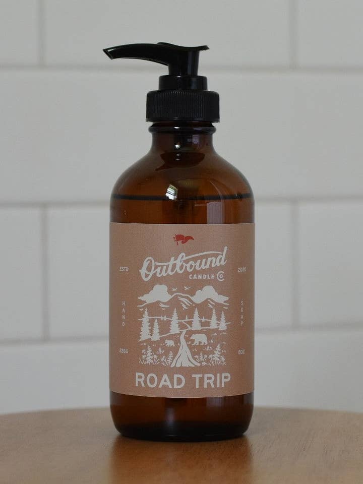 ROAD TRIP | Savon pour les mains 8oz pour la vente par Outbound Candle Co.