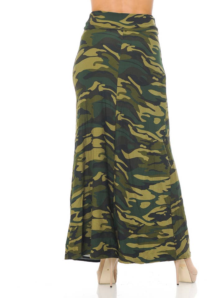 USA Fashion - Venta al por mayor Falda - Mujer - Falda larga de camuflaje suave como la mantequilla, 5 colores22