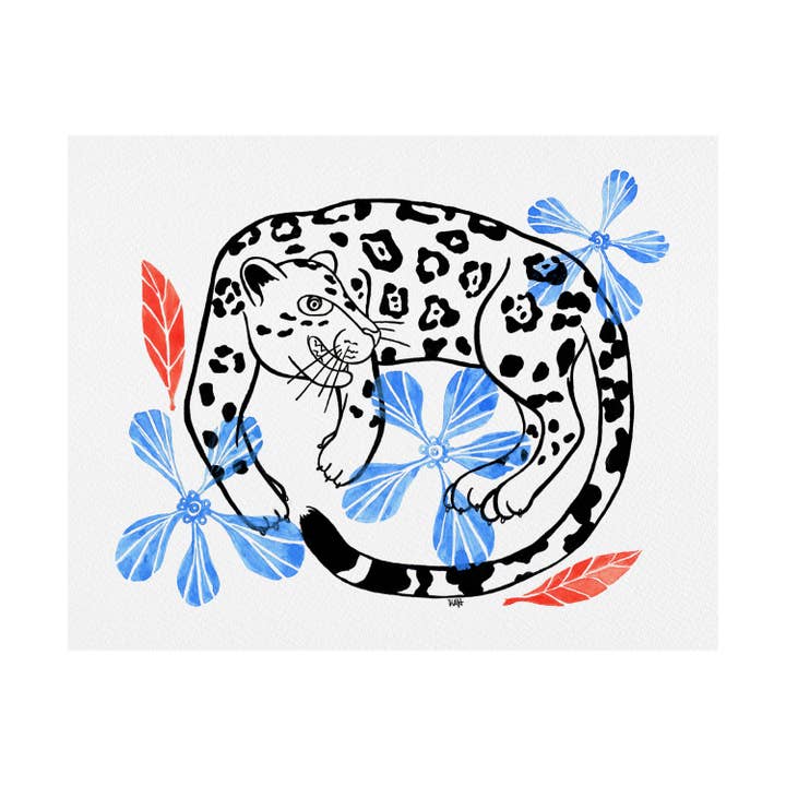 Dancing Jaguar giclée fine art print - 11x14 for wholesale by Kara Haygarth