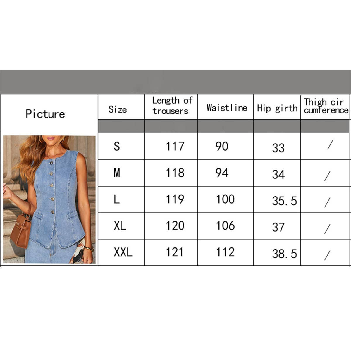 Lily Clothing - Wholesale Top & Pant Set (NOT Loungewear) - Women's - SOLID COLOR LOOSE DENIM WIDE LEG PANTS VEST SUIT8