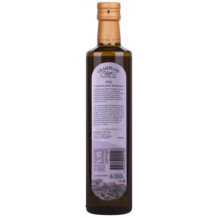 Grampians Olive Co. - Vente Vinaigre - Vinaigre balsamique caramélisé aux figues2