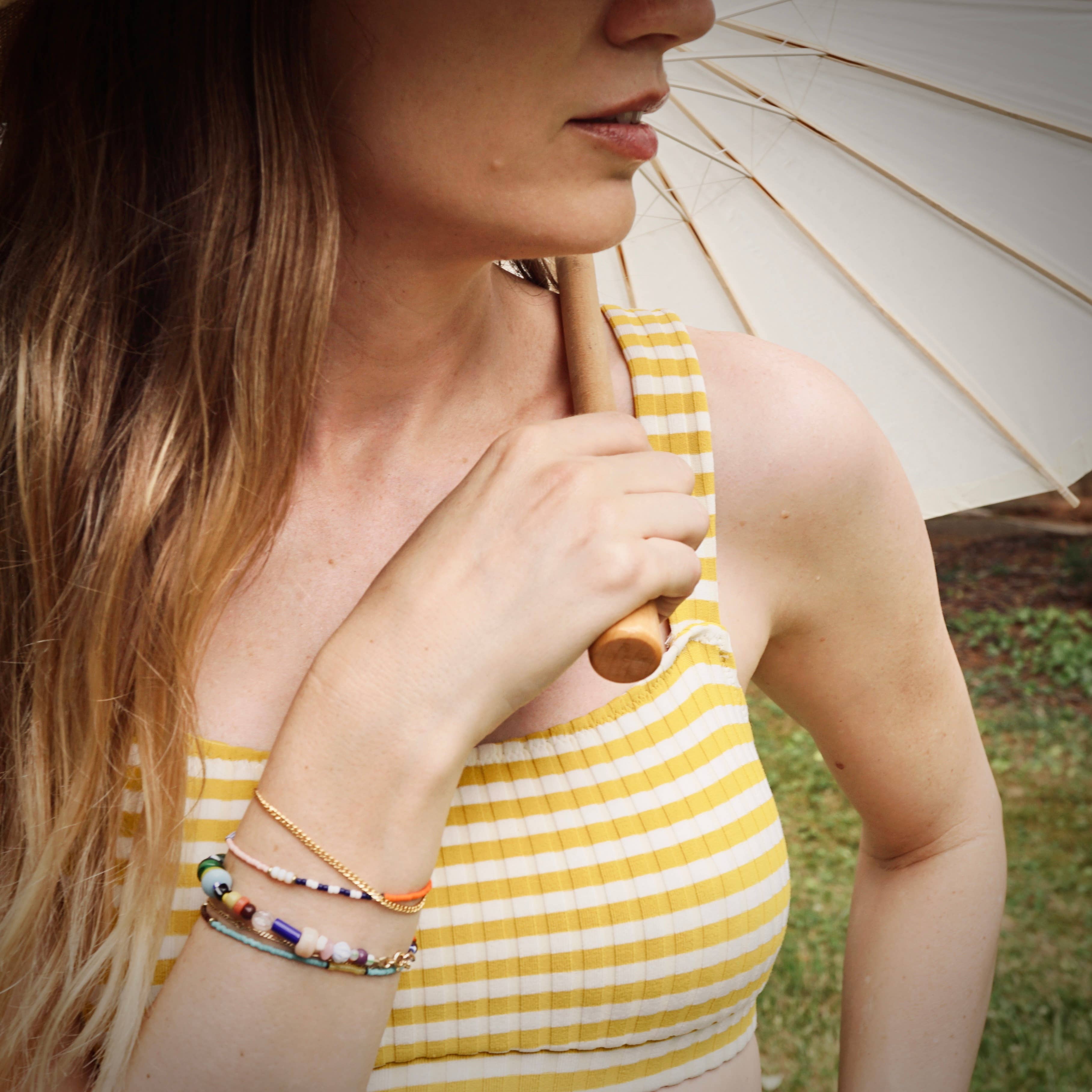 Alice Rise - Wholesale Armband met kralen - Armband Thinnest Line, ijsbergblauw1