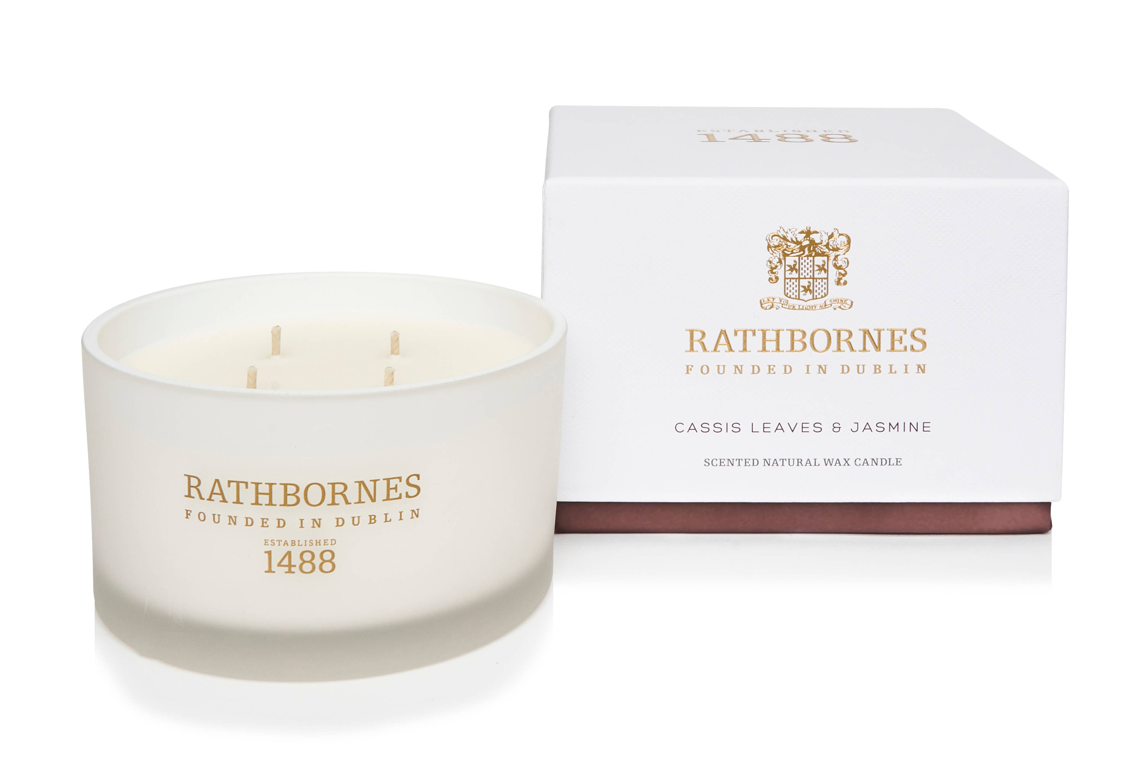 Rathbornes 1488 - Wholesale Jar/Filled Candle - Cassis Leaves And Jasmine Scented Luxury Candle (Tester)3