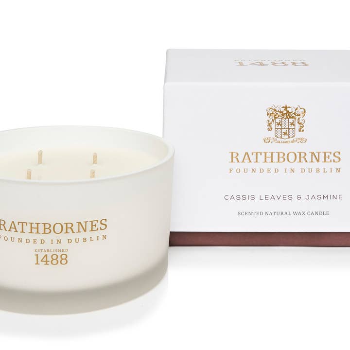 Rathbornes 1488 - Wholesale Jar/Filled Candle - Cassis Leaves And Jasmine Scented Luxury Candle (Tester)3