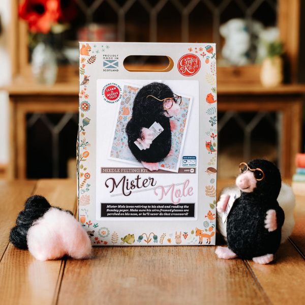 The Crafty Kit Company - Wholesale Craft Sewing Kit - Mr Mole Needle Felting Craft Kit3