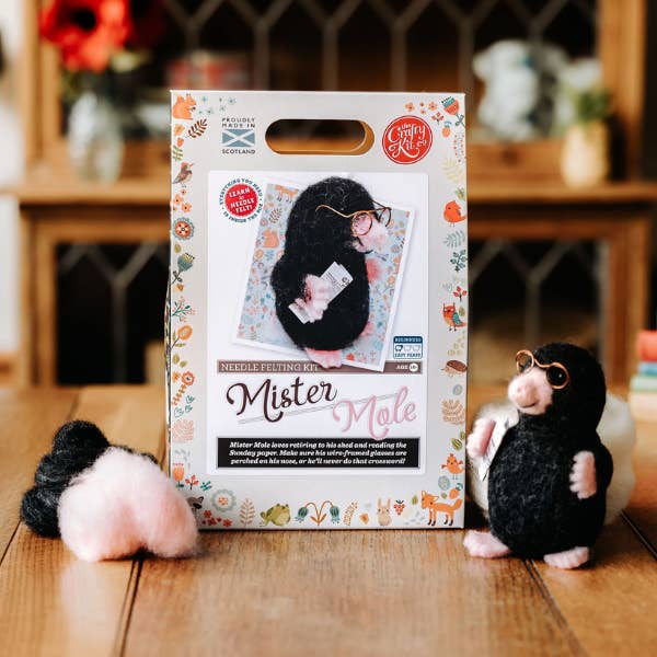 The Crafty Kit Company - Wholesale Craft Sewing Kit - Mr Mole Needle Felting Craft Kit3