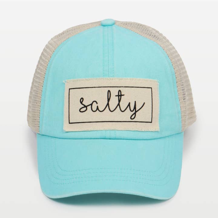 David And Young - Wholesale Baseball Cap - Women's - Salty Canvas Patch Mesh Back Baseball Cap5