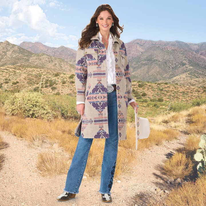 Polson Stacked Diamond Coat
for wholesale by Back in the Saddle