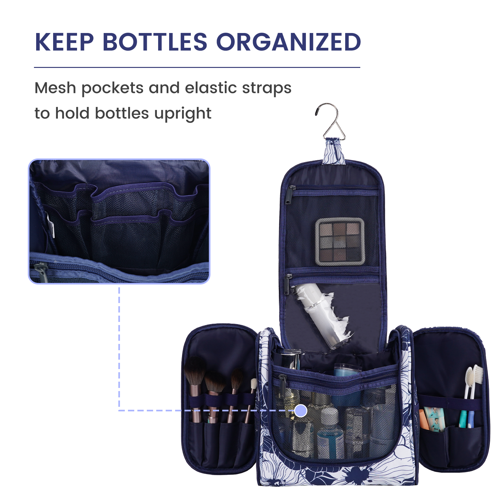 wandf - Wholesale Toiletry bag – women's - NW5126 Travel Toiletry Cosmetic Bag With Handle Women Gift99