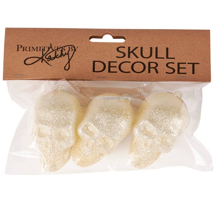 Primitives by Kathy - Wholesale Ornament - Medium Skull Ornament Set
