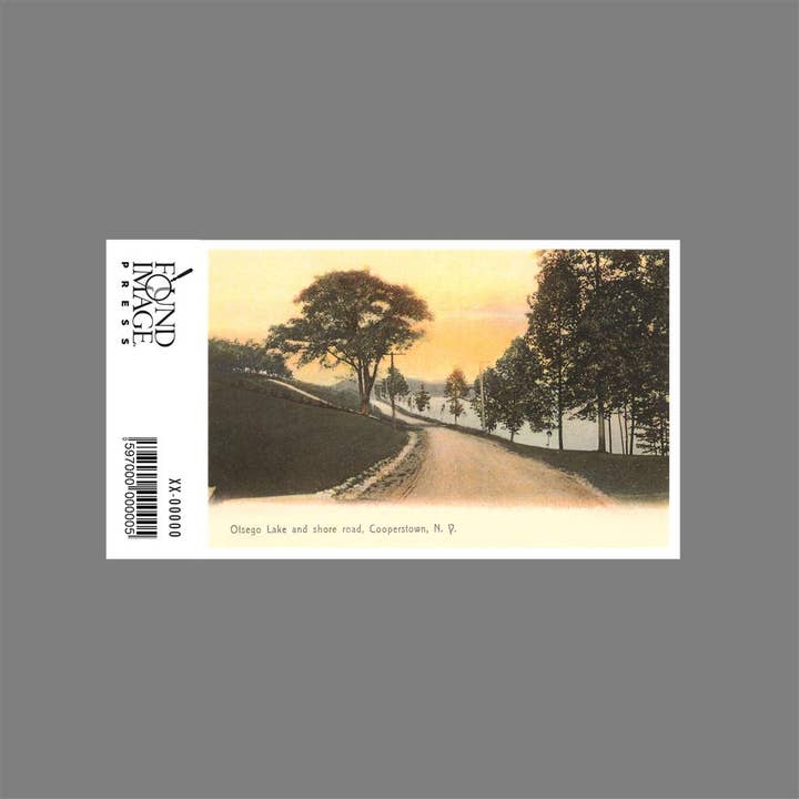Found Image Press - Wholesale Sticker - Sticker NS-845 Otsego Lake, Cooperstown1
