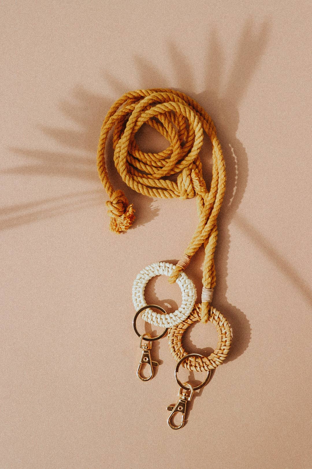 DayCrafter – wholesale Snodd - Dam – Rattan Nyckelring Nyckelband - Macrame Snodd - Boho Snodd1