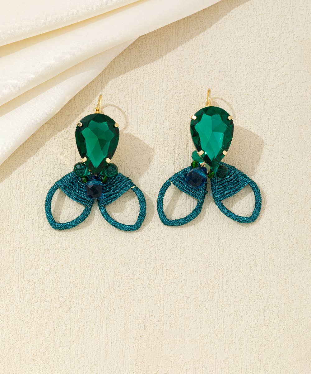 Blossom bijoux - Wholesale Dangle Earrings - Crystal Knot Sleeper Earrings – 26AHBOL0302