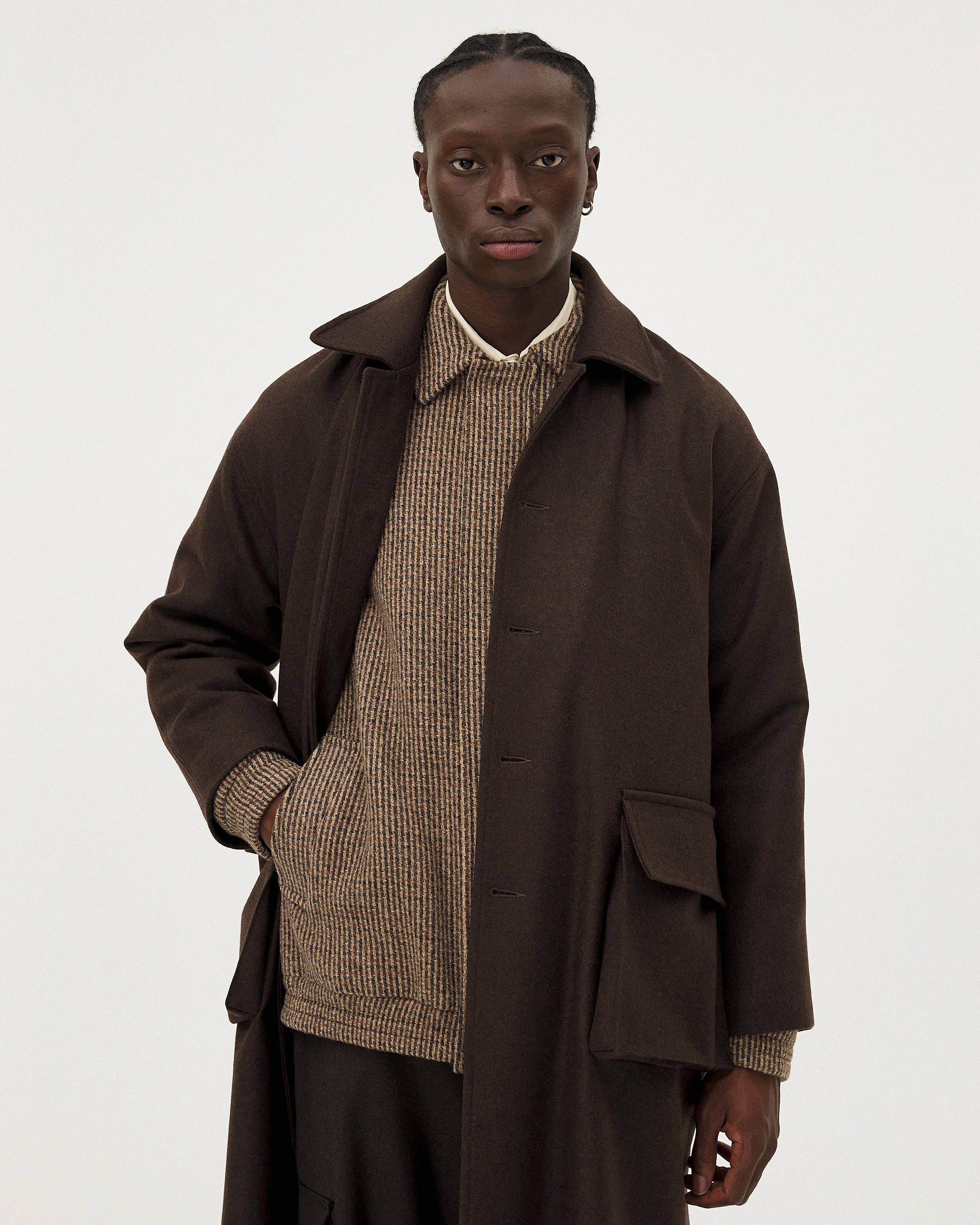 NOYOCO - Wholesale Coat - Women's - Sarvik Brown Coat5