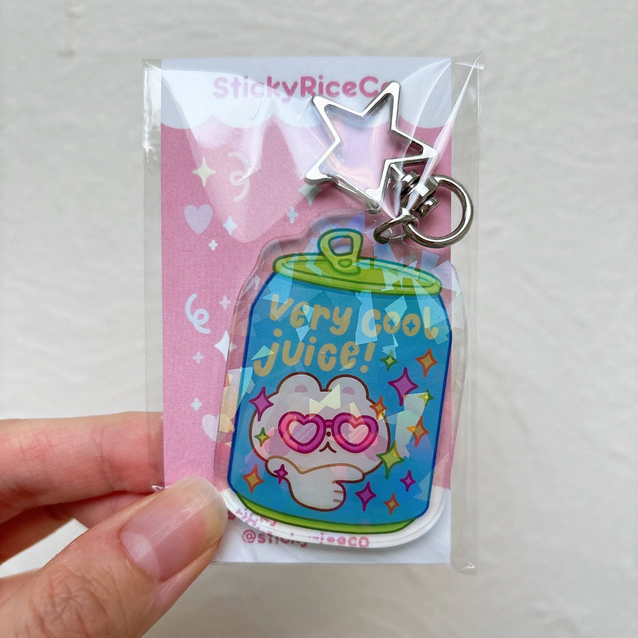 StickyRiceCo - Vente Porte-clés – femme - Porte-clés en acrylique Funny Drink8