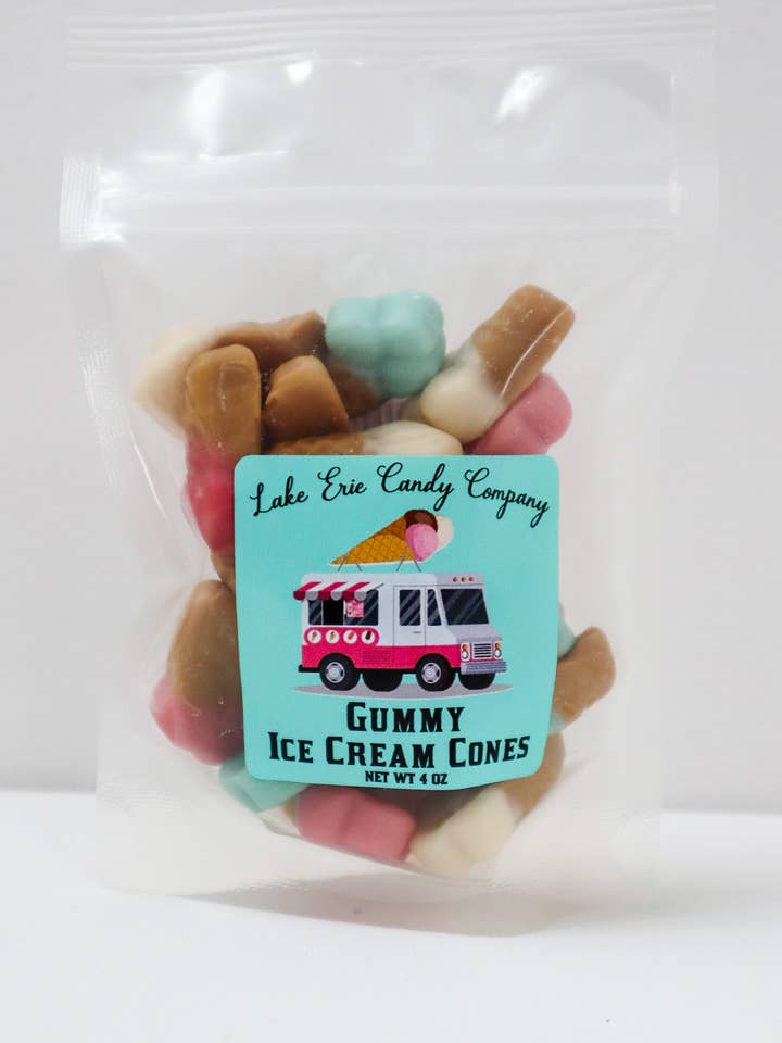 Gummy Ice Cream Cones for wholesale by Lake Erie Candy Company