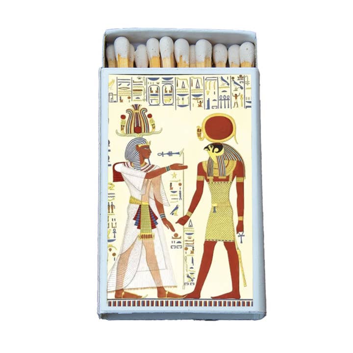 Egypt Ramses III Matchbox • Candle Acc • Decorative Matches for wholesale by Most Amazing