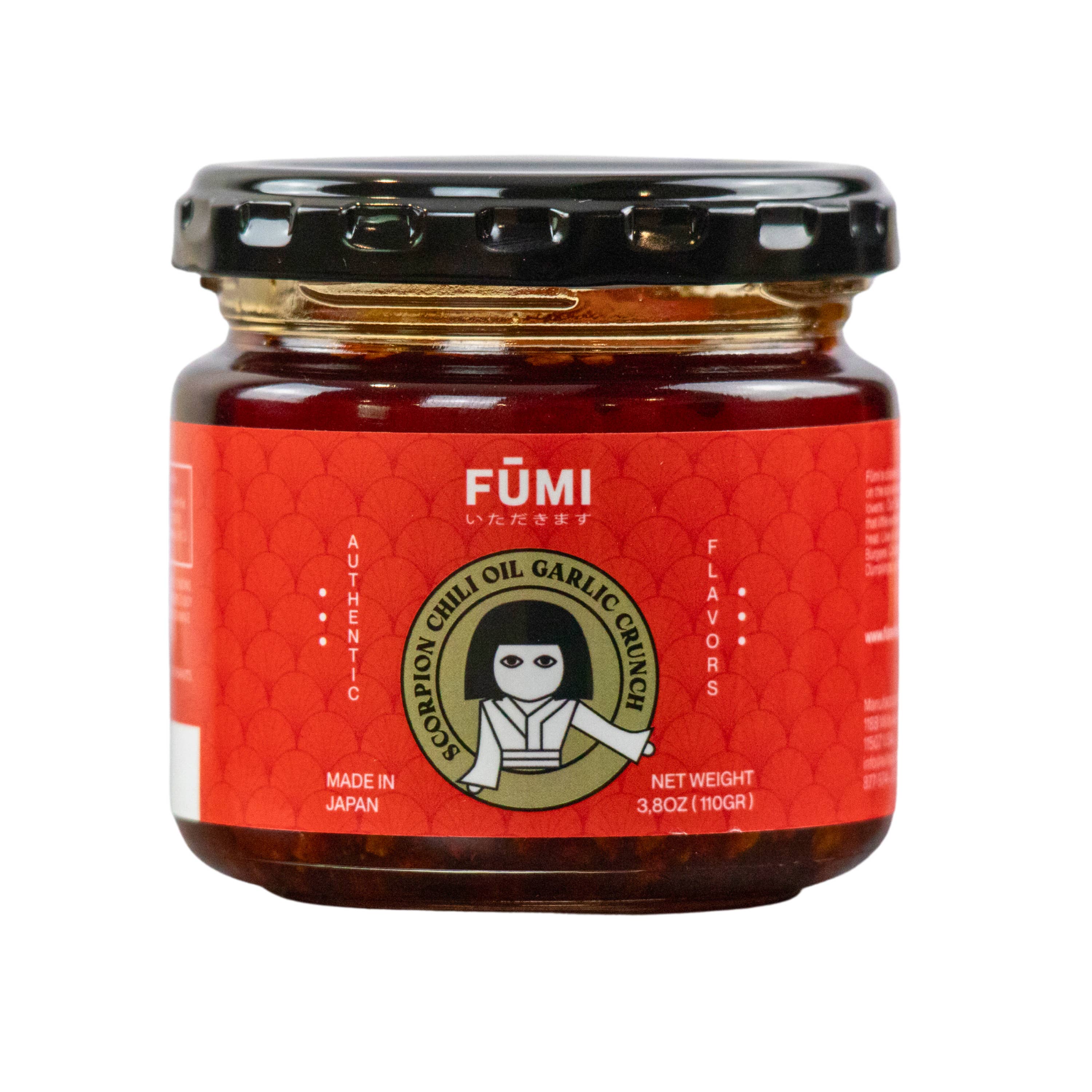 FŪMI - Wholesale Chili Paste - Scorpion Chili Oil Garlic Crunch