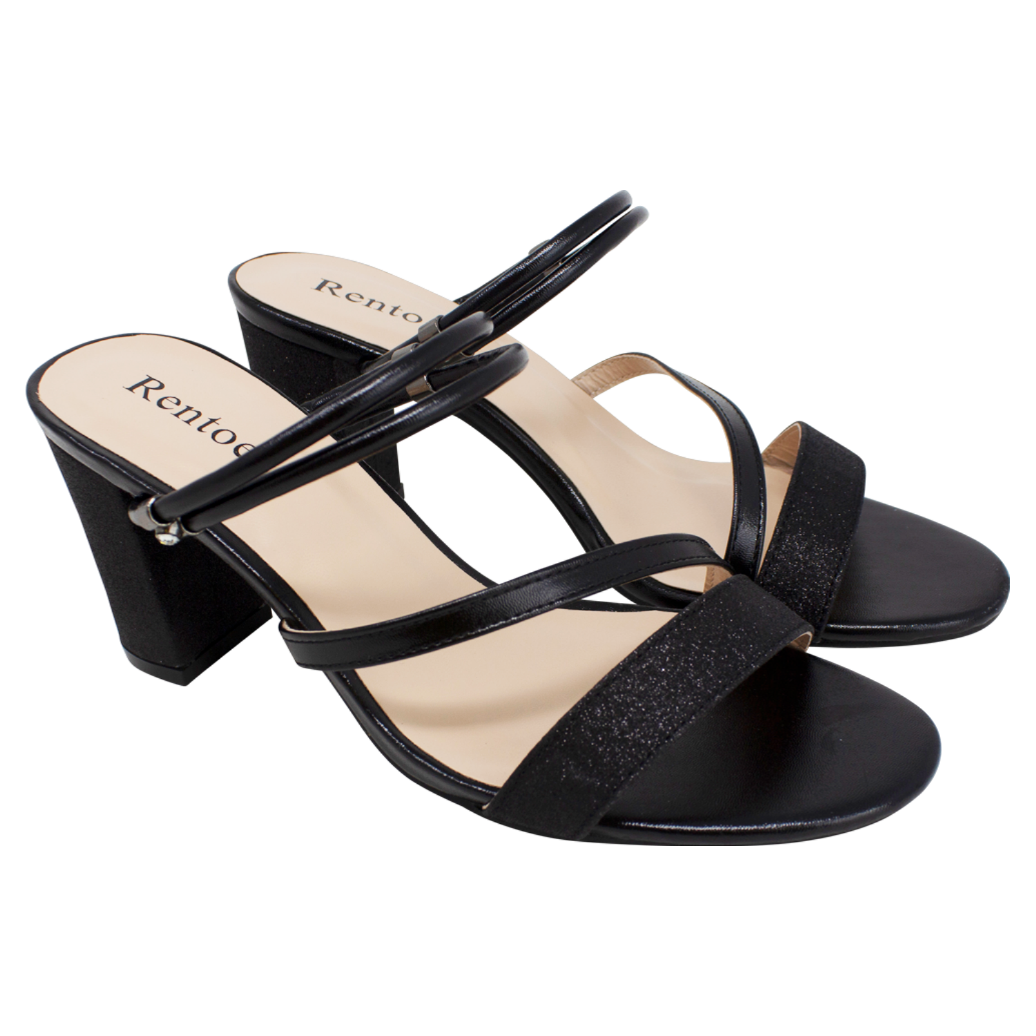 Rentoes - Vendita all'ingrosso Tacchi alti - Donna - Sandalo da donna imbottito con tacco largo XF-213